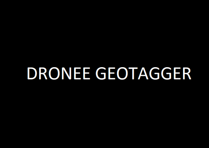Dronee Geotagger- geotagging in browser automatically